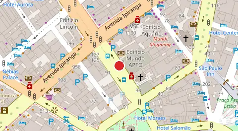 Mapa da localização