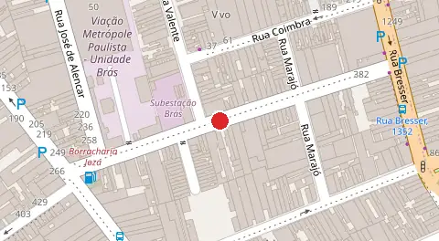Mapa da localização
