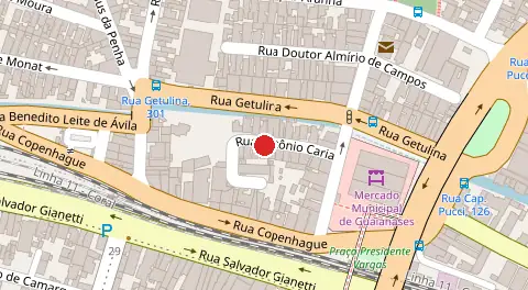 Mapa da localização