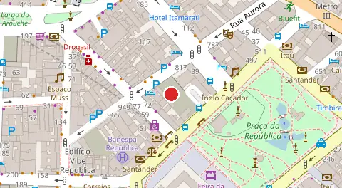 Mapa da localização