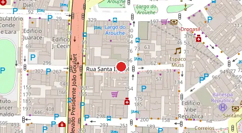 Mapa da localização