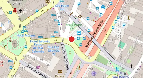 Mapa da localização