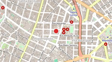Mapa de Vila Buarque