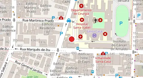 Mapa da localização