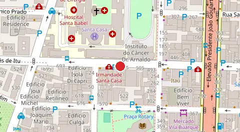 Mapa da localização