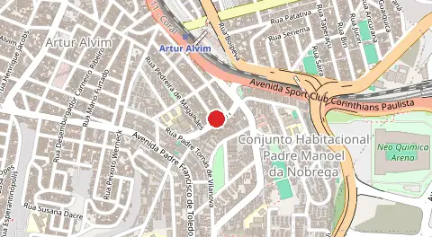 Mapa de Parque Artur Alvim