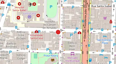 Mapa da localização