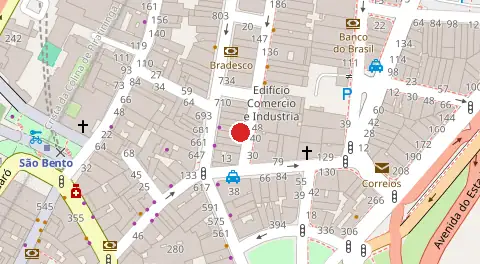 Mapa da localização