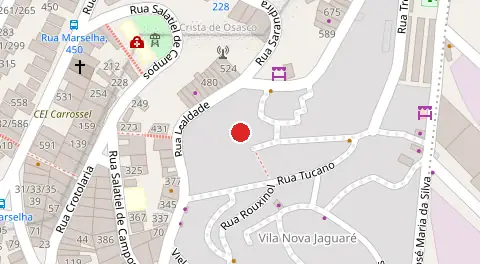 Mapa da localização