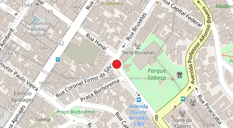 Mapa da localização