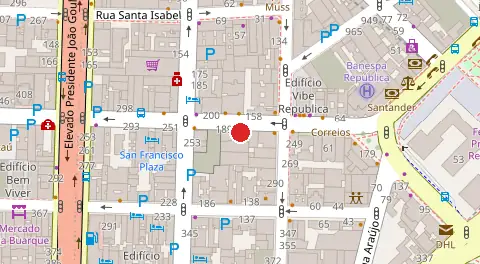 Mapa da localização