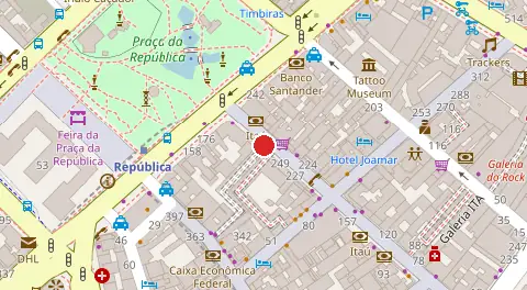 Mapa da localização