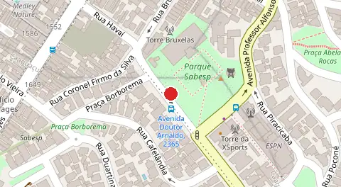 Mapa da localização