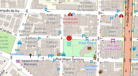 Mapa da localização