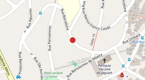 Mapa da localização