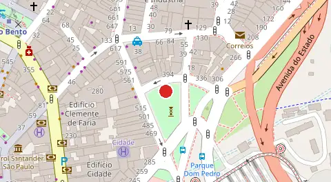 Mapa da localização