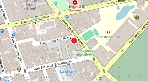 Mapa da localização