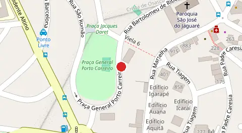 Mapa da localização
