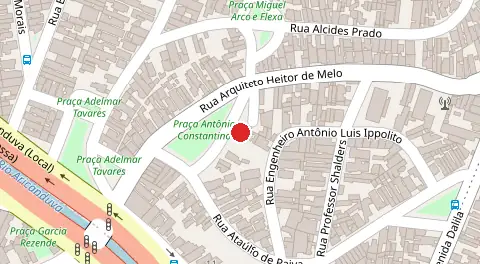 Mapa da localização