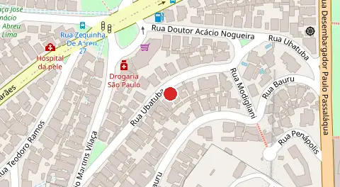 Mapa da localização