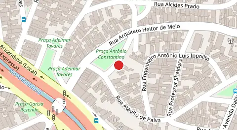 Mapa da localização