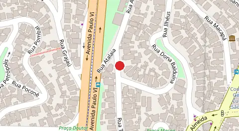 Mapa da localização