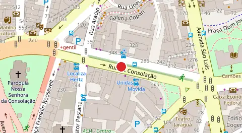 Mapa da localização