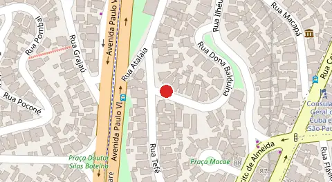 Mapa da localização