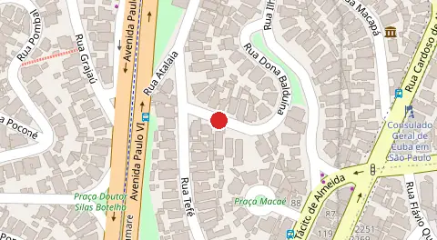 Mapa da localização