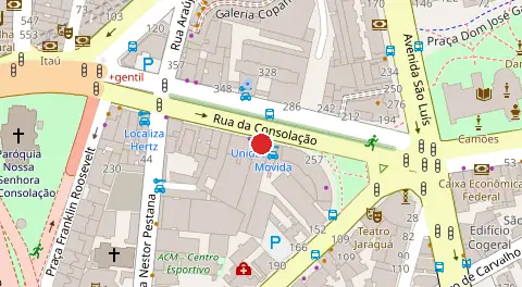 Mapa da localização