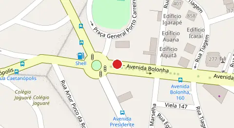 Mapa da localização