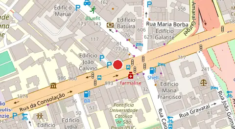 Mapa da localização