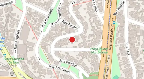 Mapa da localização
