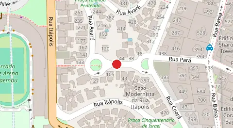 Mapa da localização
