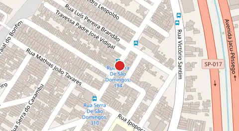 Mapa da localização