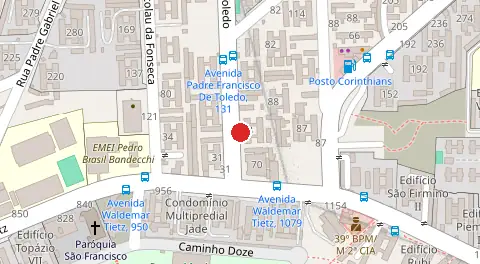 Mapa da localização