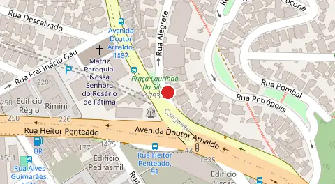 Mapa da localização