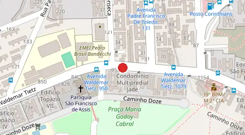 Mapa da localização