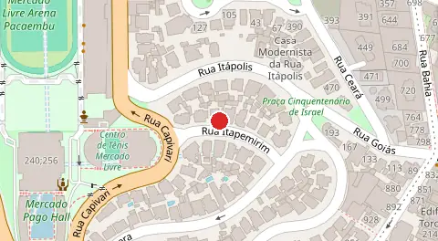Mapa da localização