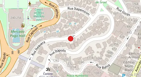 Mapa da localização