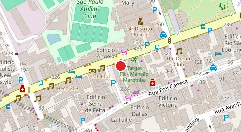 Mapa da localização
