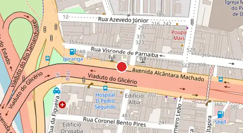 Mapa da localização