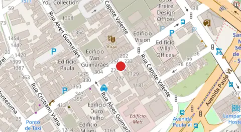 Mapa da localização