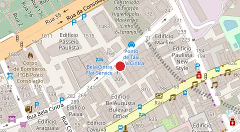 Mapa da localização