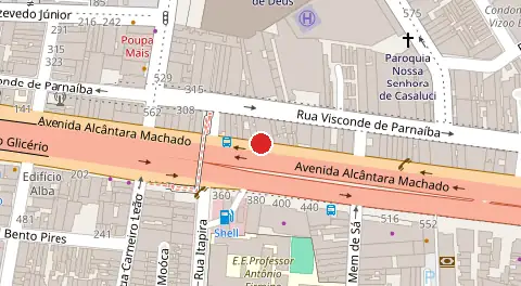 Mapa da localização