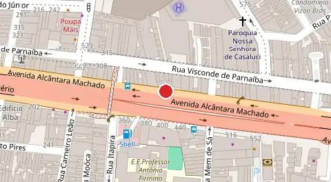 Mapa da localização