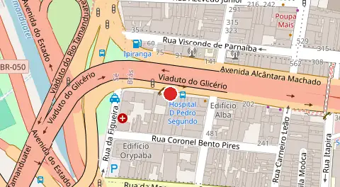 Mapa da localização