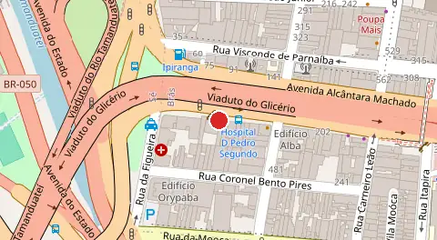 Mapa da localização