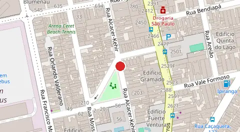 Mapa da localização