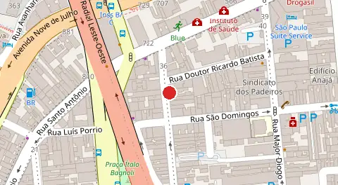 Mapa da localização